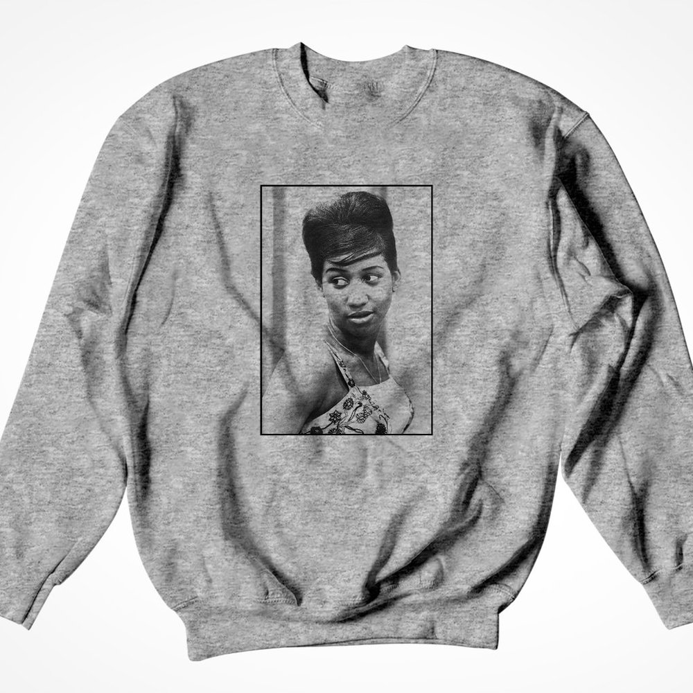 Aretha Respect Sweatshirt (Grey) - Aretha Franklin
